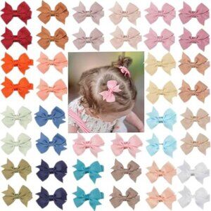 42PCS Baby Hair Bows Girls Alligator Clips Toddlers Infants Kids Hair Accessorie